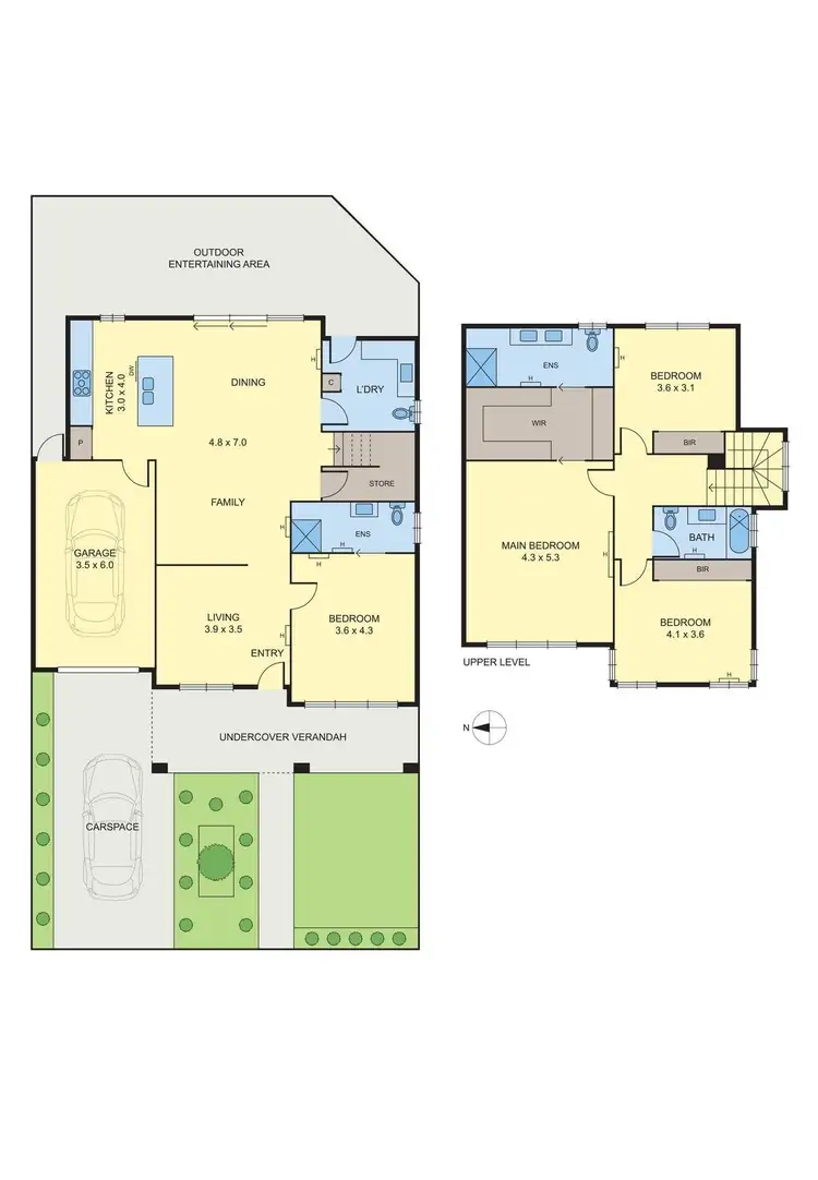 Floorplan of Homely townhouse listing, 1/32 Churchill Street, Glenroy VIC 3046