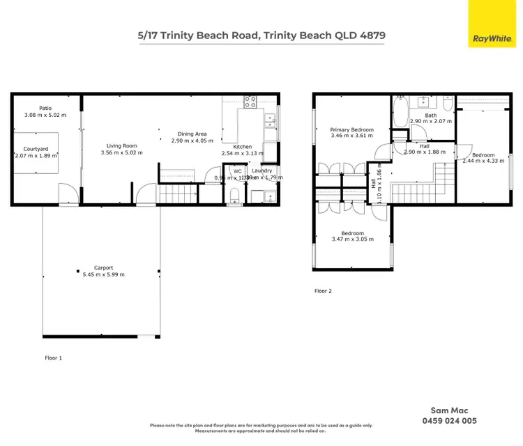 Floorplan of Homely townhouse listing, 5/17 Trinity Beach Road, Trinity Beach QLD 4879
