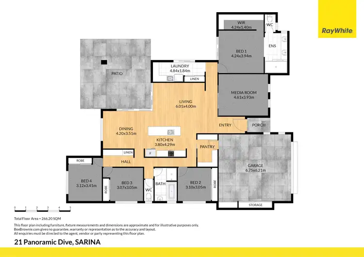 Floorplan of Homely house listing, 21 Panoramic Drive, Sarina QLD 4737