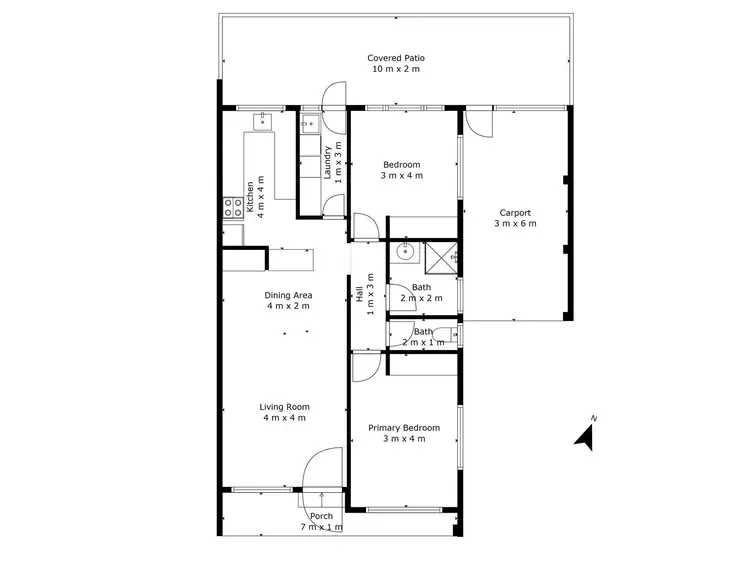 Floorplan of Homely unit listing, 5/10 Mcveigh Street, Kepnock QLD 4670