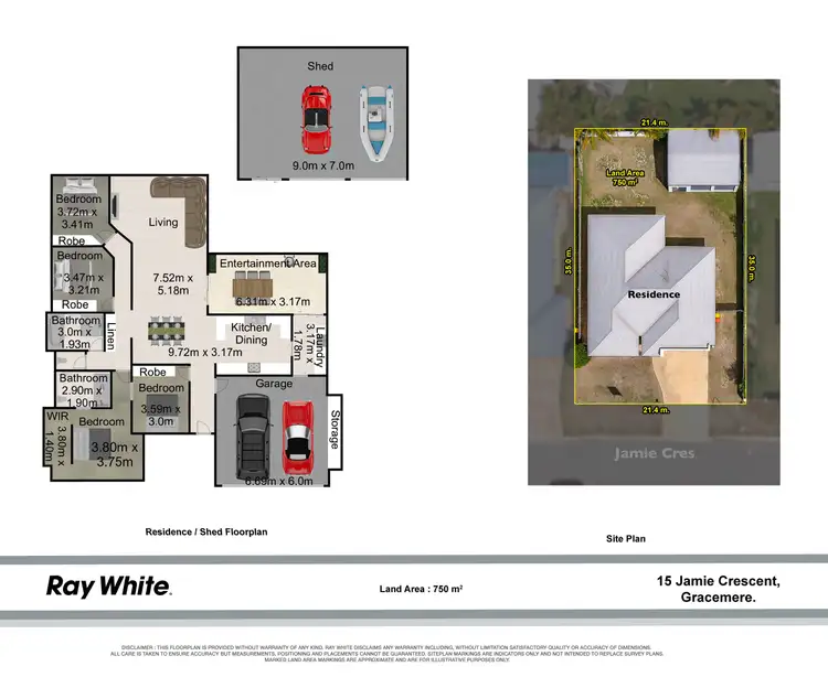 Floorplan of Homely house listing, 15 Jamie Crescent, Gracemere QLD 4702