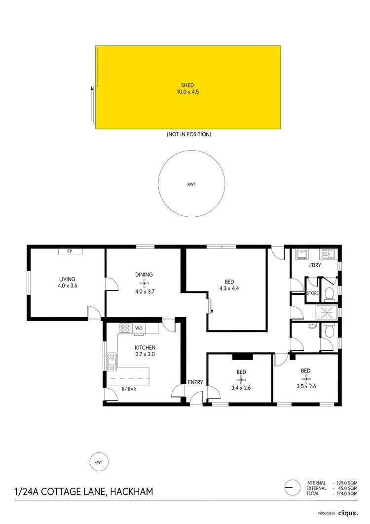 Floorplan of Homely house listing, 1/24 Cottage Lane, Hackham SA 5163