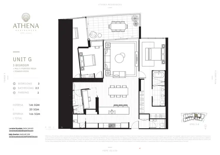 Floorplan of Homely apartment listing, 1703/2-4 Athena Boulevard, Hope Island QLD 4212