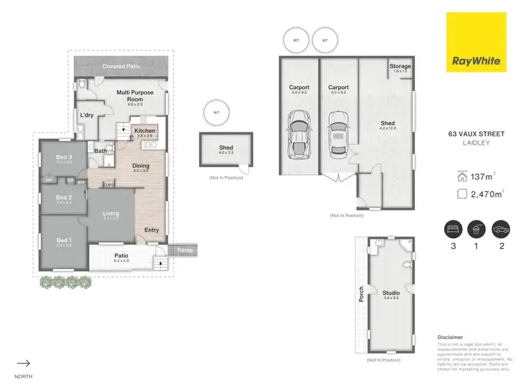 Floorplan of Homely rural property listing, 63 Vaux Street, Laidley QLD 4341