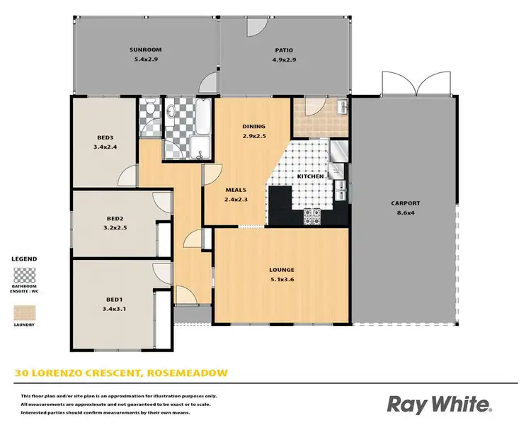 Floorplan of Homely house listing, 30 Lorenzo Crescent, Rosemeadow NSW 2560