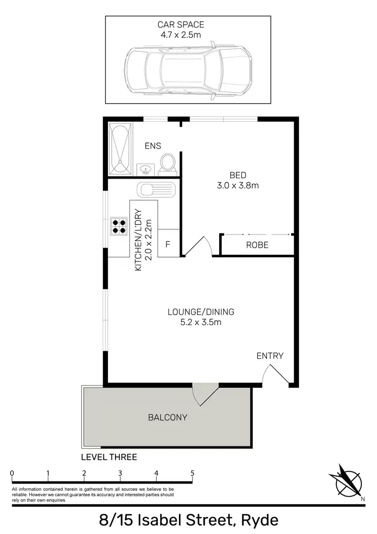 Floorplan of Homely apartment listing, 8/15 Isabel Street, Ryde NSW 2112