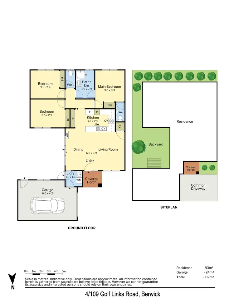 Floorplan of Homely unit listing, 4/109 Golf Links Road, Berwick VIC 3806