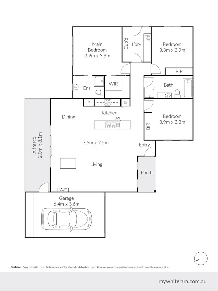 Floorplan of Homely house listing, 2/26 Benjamin Drive, Lara VIC 3212
