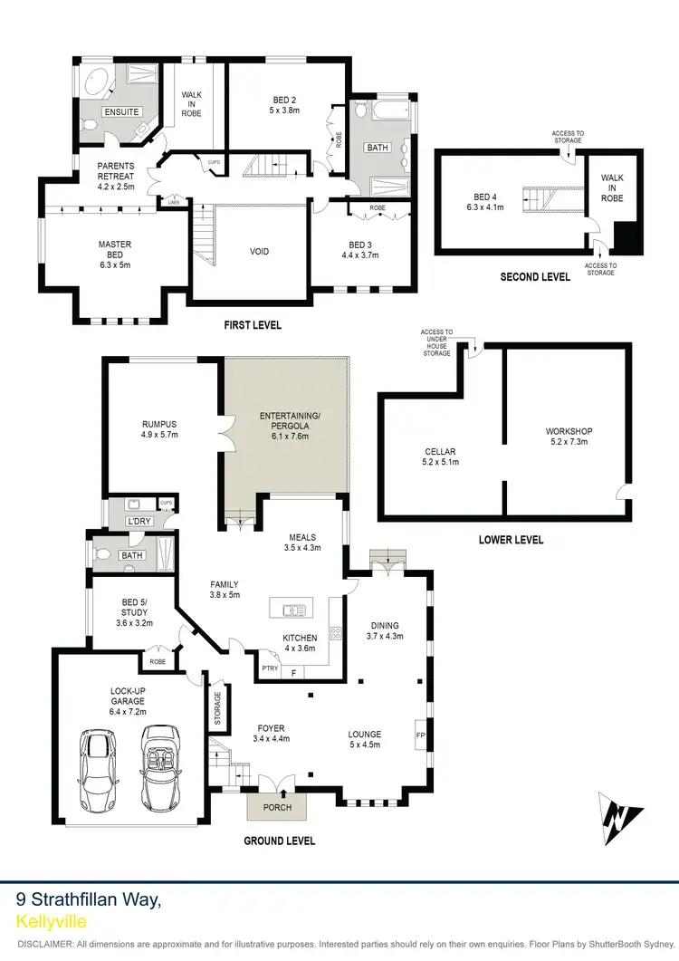 Floorplan of Homely house listing, 9 Strathfillan Way, Kellyville NSW 2155