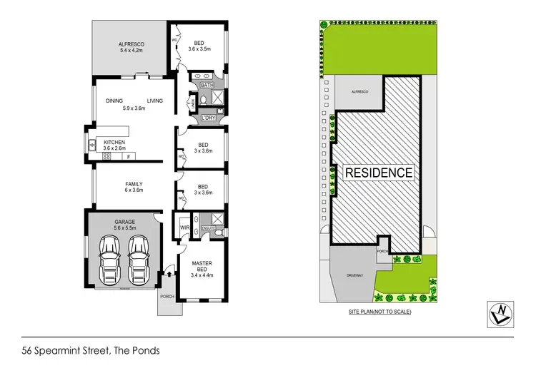 Floorplan of Homely house listing, 56 Spearmint Street, The Ponds NSW 2769