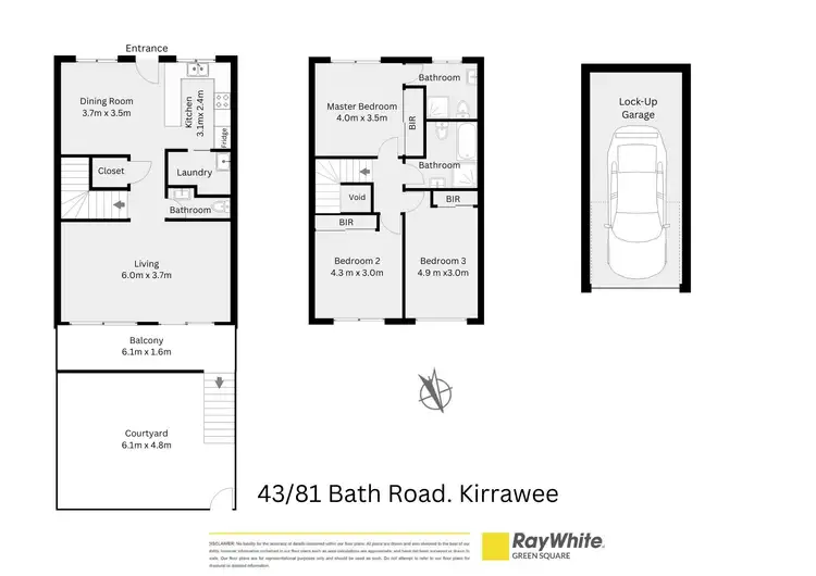 Floorplan of Homely townhouse listing, 43/81 Bath Road, Kirrawee NSW 2232
