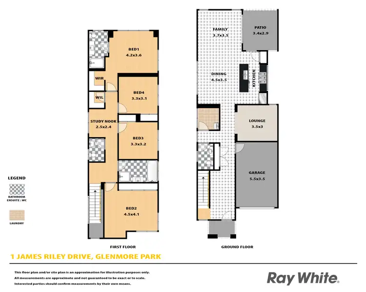 Floorplan of Homely house listing, 1 James Riley Drive, Glenmore Park NSW 2745