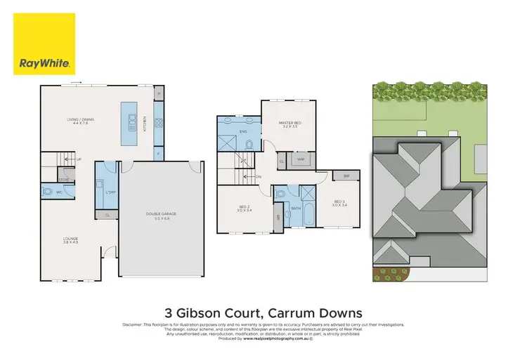 Floorplan of Homely townhouse listing, 3 Gibson Court, Carrum Downs VIC 3201