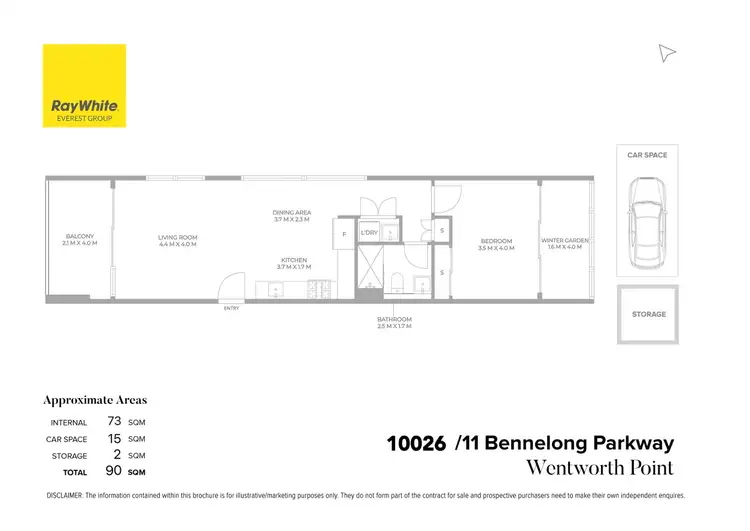 Floorplan of Homely apartment listing, 10026/11 Bennelong Parkway, Wentworth Point NSW 2127
