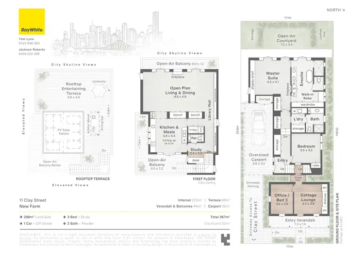 Floorplan of Homely house listing, 11 Clay Street, New Farm QLD 4005
