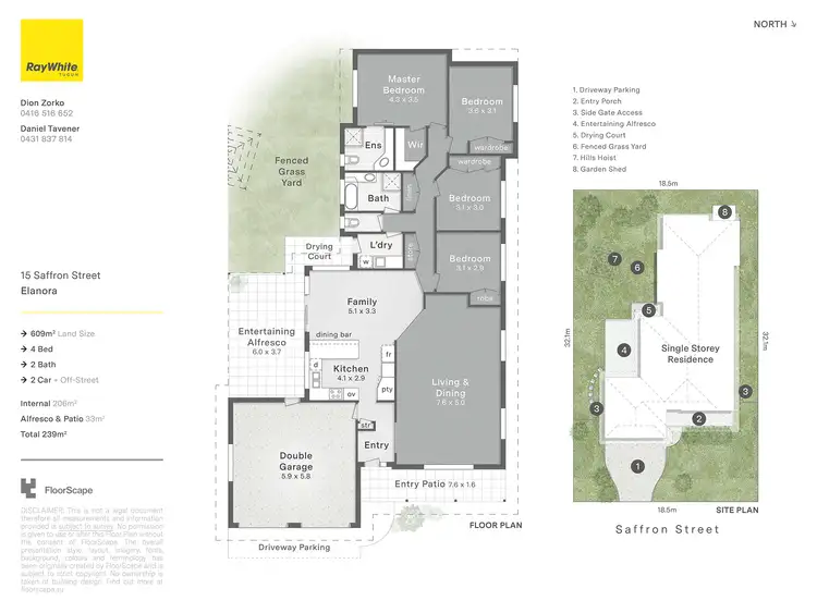 Floorplan of Homely house listing, 15 Saffron Street, Elanora QLD 4221