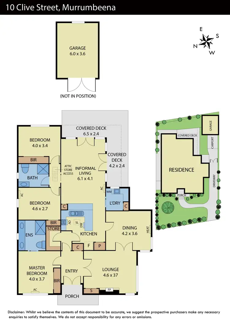 Floorplan of Homely house listing, 10 Clive Street, Murrumbeena VIC 3163