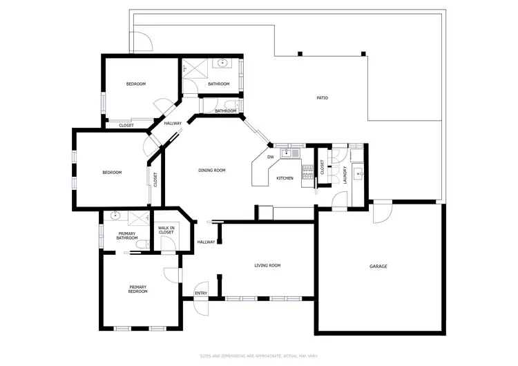 Floorplan of Homely villa listing, 20/313 Eighth Street, Mildura VIC 3500