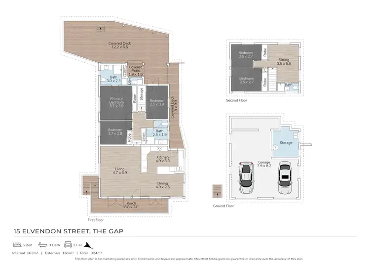 Floorplan of Homely house listing, 15 Elvendon Street, The Gap QLD 4061