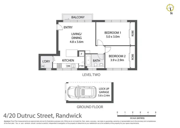 Floorplan of Homely apartment listing, 4/20 Dutruc Street, Randwick NSW 2031