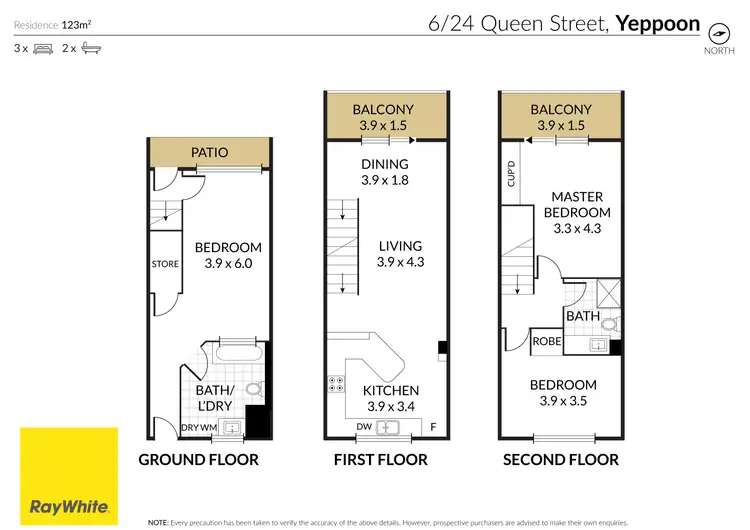 Floorplan of Homely apartment listing, 6/24 Queen Street, Yeppoon QLD 4703