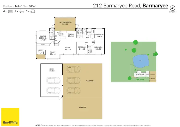 Floorplan of Homely house listing, 212 Barmaryee Road, Barmaryee QLD 4703