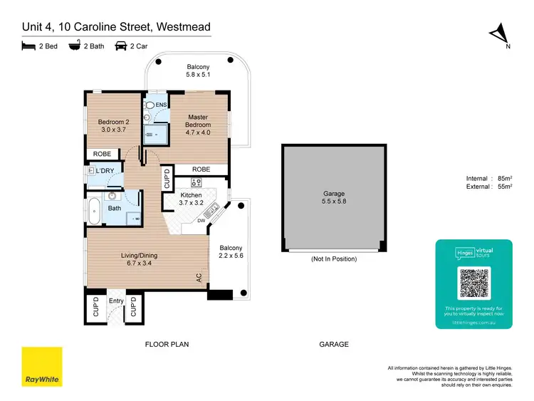 Floorplan of Homely apartment listing, 4/10 Caroline Street, Westmead NSW 2145