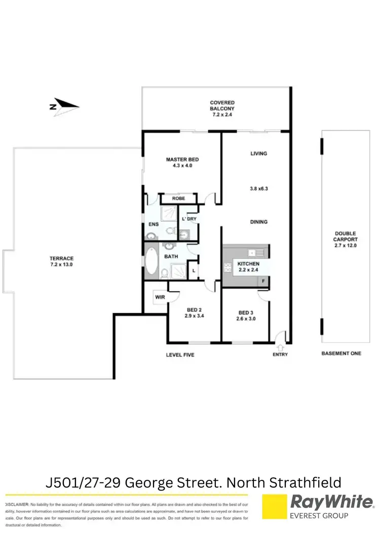 Floorplan of Homely apartment listing, 501J/27-29 George Street, North Strathfield NSW 2137