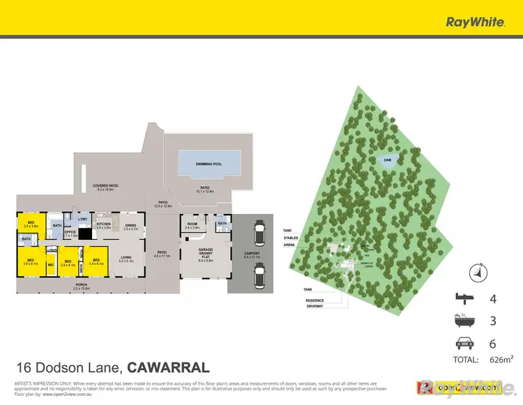 Floorplan of Homely house listing, 16 Dodson Lane, Cawarral QLD 4702