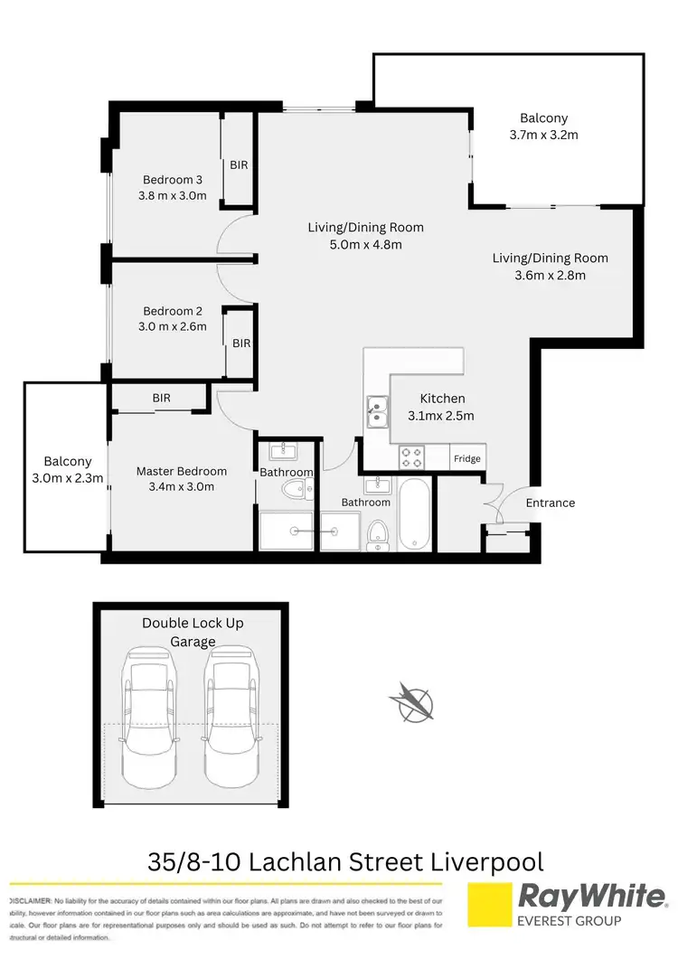Floorplan of Homely apartment listing, 35/8-10 Lachlan Street, Liverpool NSW 2170