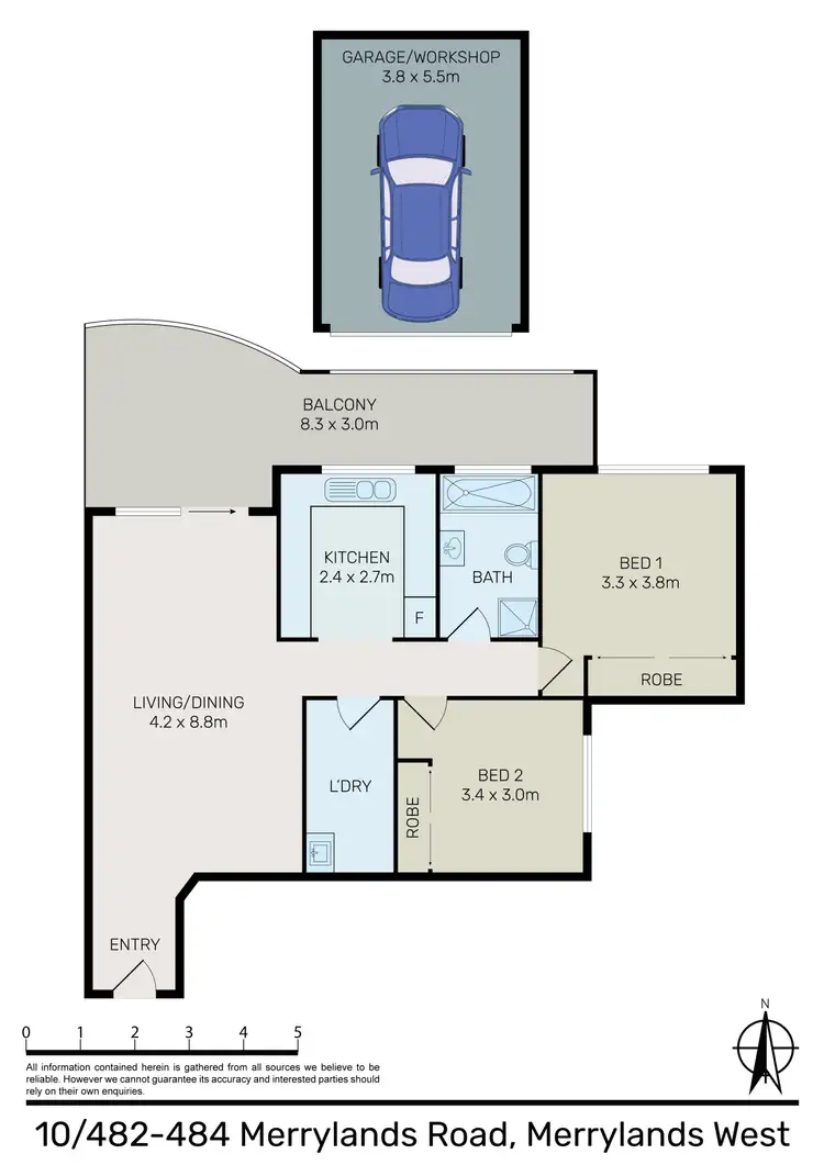 Floorplan of Homely unit listing, 10/482-484 Merrylands Road, Merrylands West NSW 2160