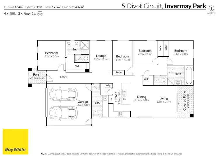 Floorplan of Homely house listing, 5 Divot Circuit, Invermay Park VIC 3350