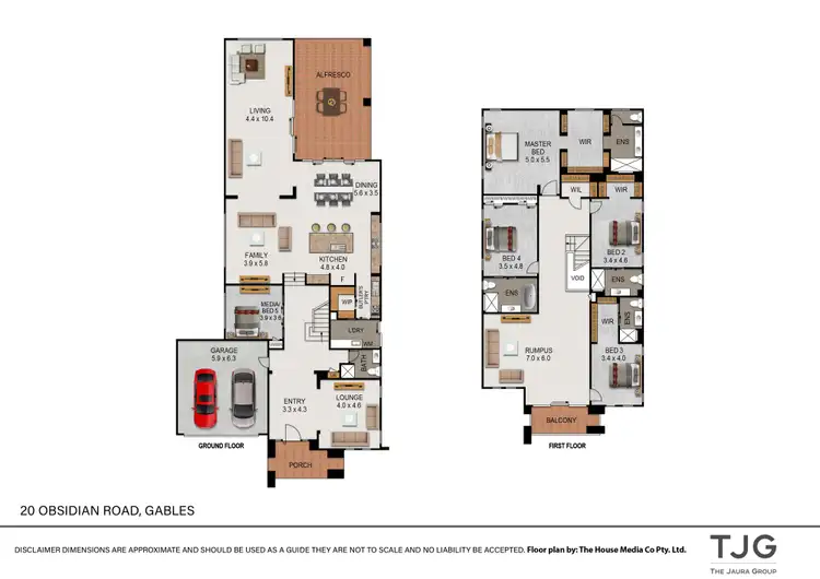 Floorplan of Homely house listing, 20 Obsidian Road  (The Gables), Box Hill NSW 2765