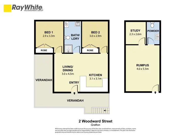 Floorplan of Homely house listing, 2 Woodward Street, Grafton NSW 2460