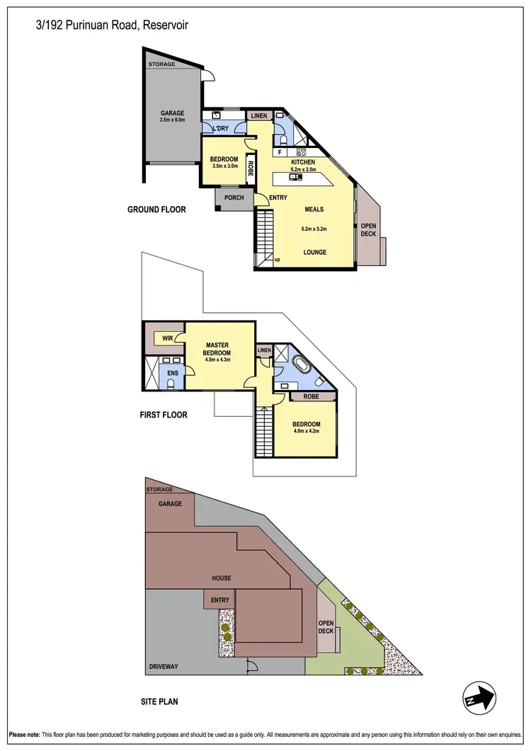 Floorplan of Homely townhouse listing, 3/192 Purinuan Road, Reservoir VIC 3073