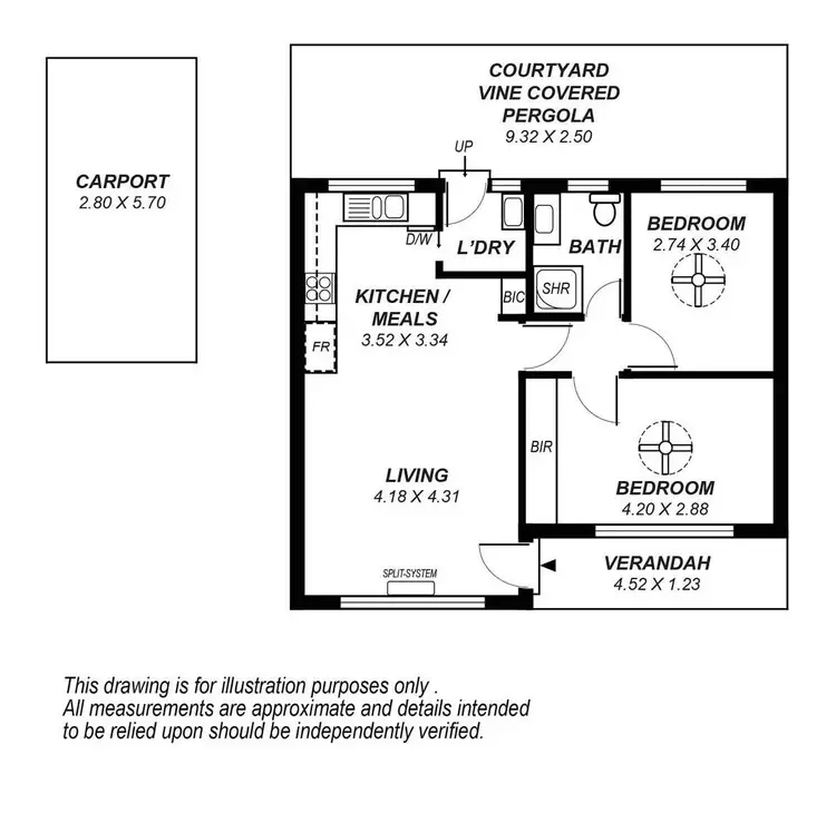 Floorplan of Homely unit listing, 6/15 Howard Terrace, Hazelwood Park SA 5066