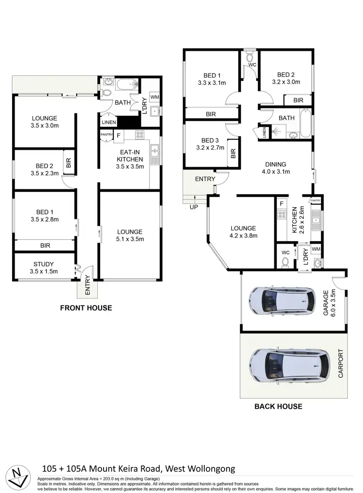 Floorplan of Homely house listing, 105 + 105A Mount Keira Road, West Wollongong NSW 2500