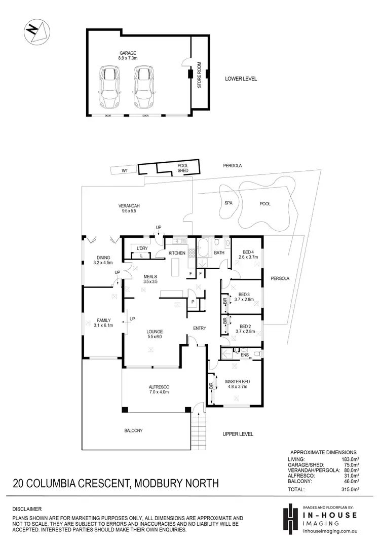 Floorplan of Homely house listing, 20 Columbia Crescent, Modbury North SA 5092