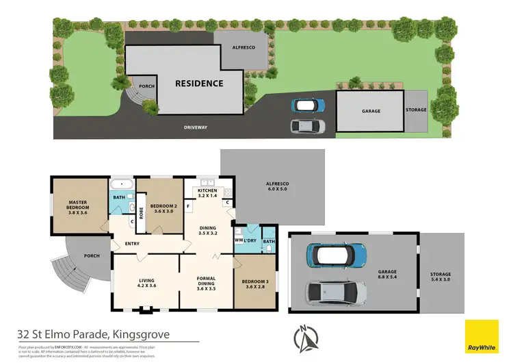 Floorplan of Homely house listing, 32 St Elmo Parade, Kingsgrove NSW 2208