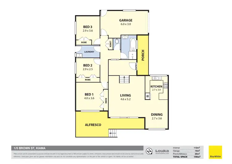 Floorplan of Homely unit listing, 1/5 Brown Street, Kiama NSW 2533
