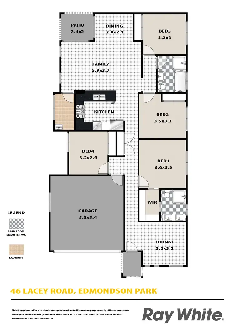 Floorplan of Homely house listing, 46 Lacey Road, Edmondson Park NSW 2174