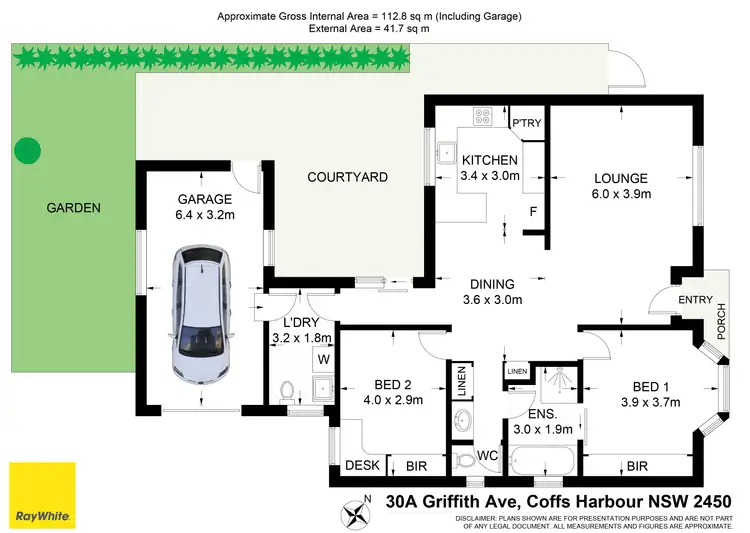 Floorplan of Homely villa listing, 30A Griffith Avenue, Coffs Harbour NSW 2450