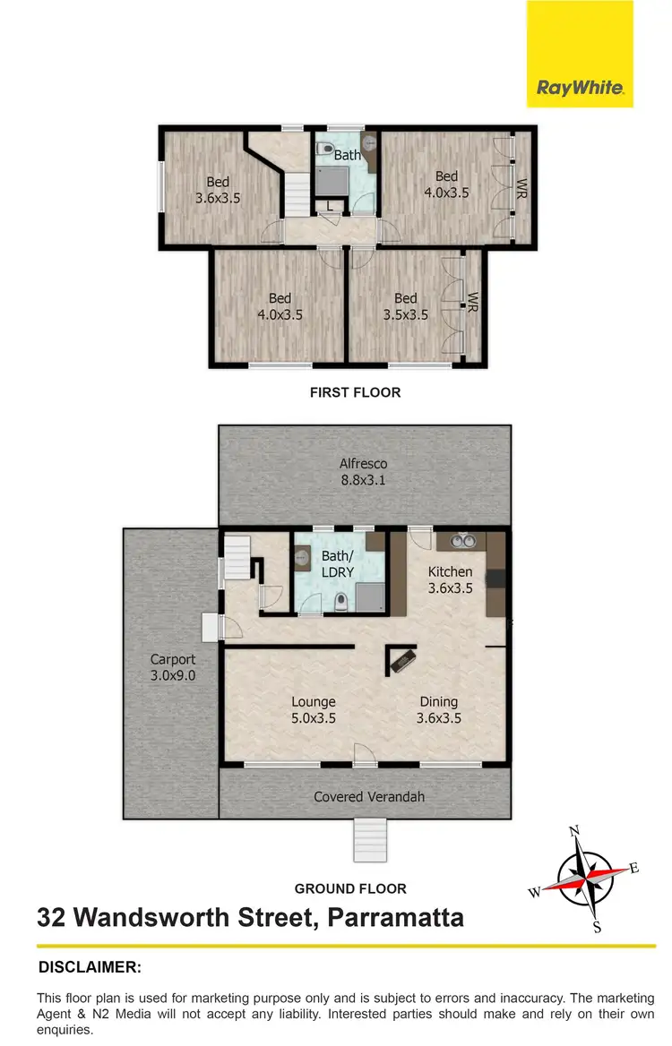 Floorplan of Homely house listing, 32 Wandsworth Street, Parramatta NSW 2150