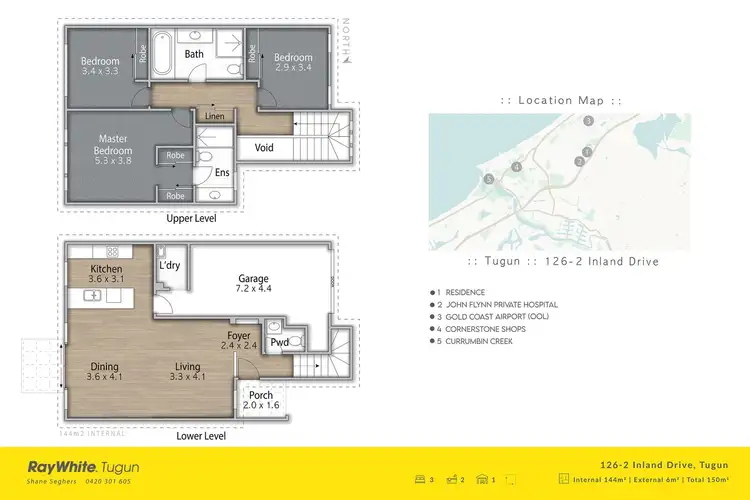 Floorplan of Homely townhouse listing, 126/2 Inland Drive, Tugun QLD 4224