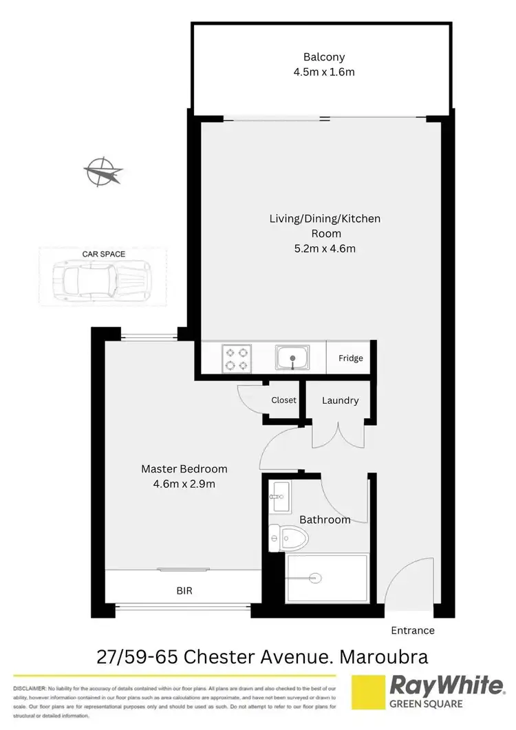 Floorplan of Homely apartment listing, 27/59-65 Chester Avenue, Maroubra NSW 2035