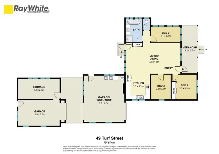 Floorplan of Homely house listing, 49 Turf Street, Grafton NSW 2460