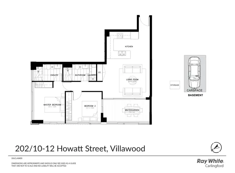 Floorplan of Homely apartment listing, 202/10-12 Howatt Street, Villawood NSW 2163
