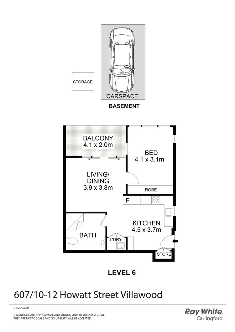 Floorplan of Homely apartment listing, 607/10-12 Howatt Street, Villawood NSW 2163