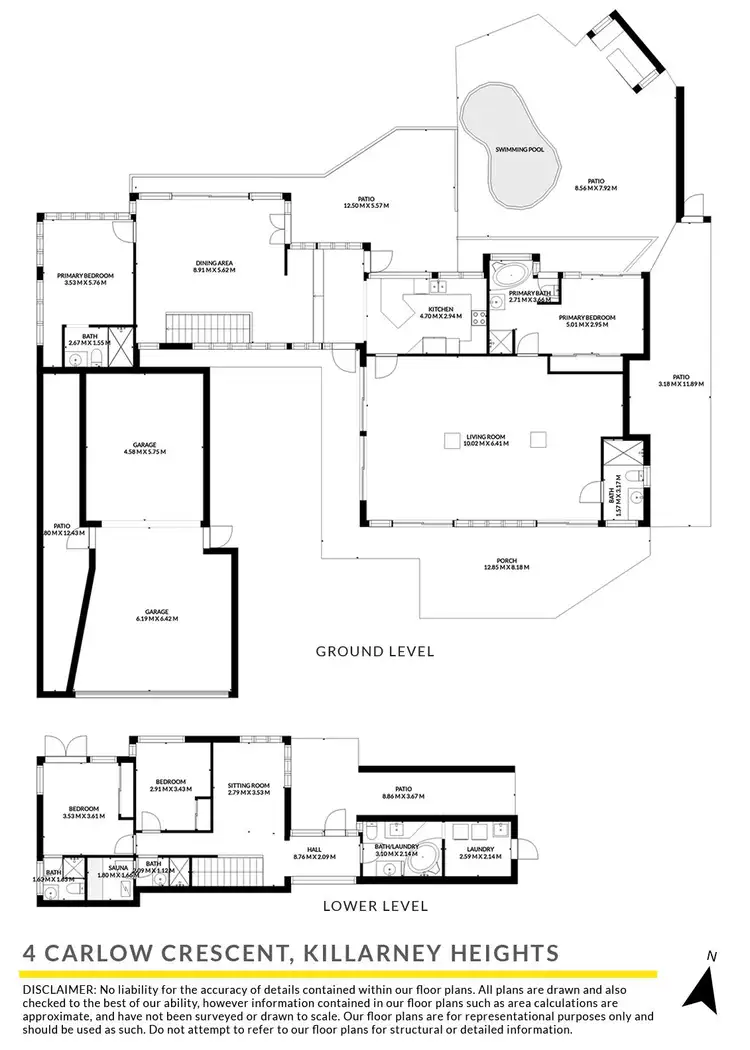 Floorplan of Homely house listing, 4 Carlow Crescent, Killarney Heights NSW 2087