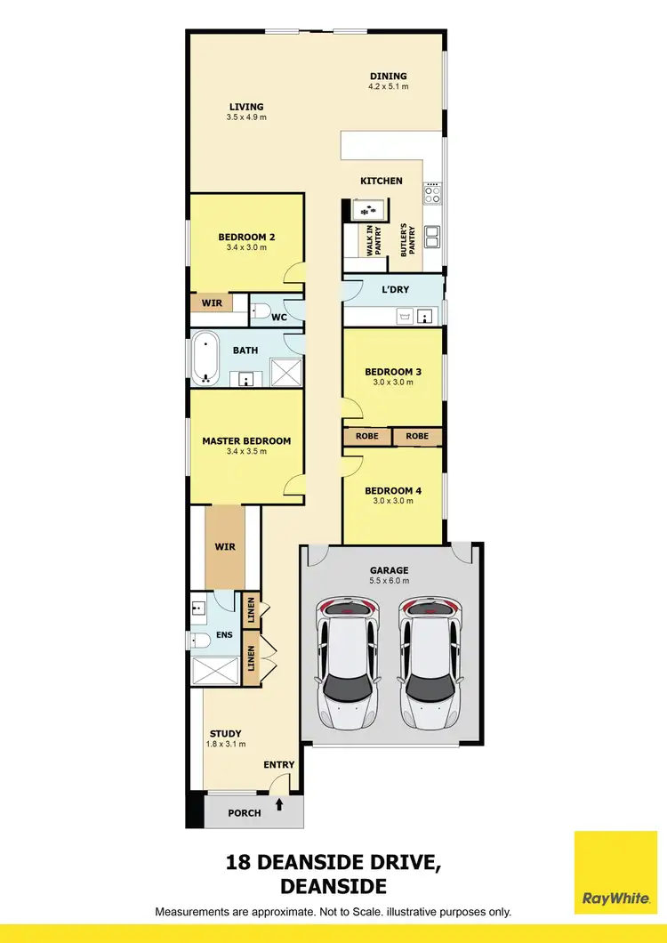 Floorplan of Homely house listing, 18 Deanside Drive, Deanside VIC 3336